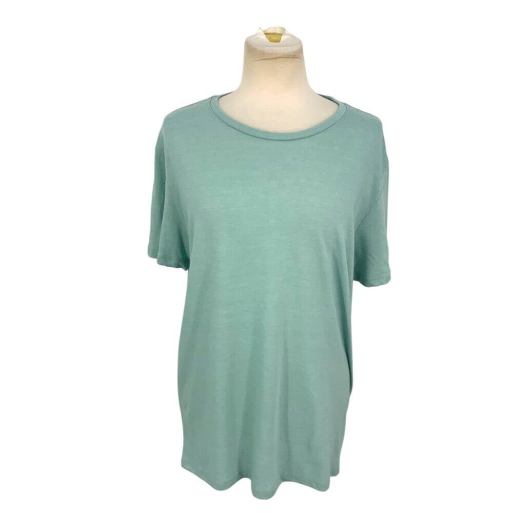 Marine Layer Crewneck Short Sleeve T Shirt Aqua Blue Size Medium
